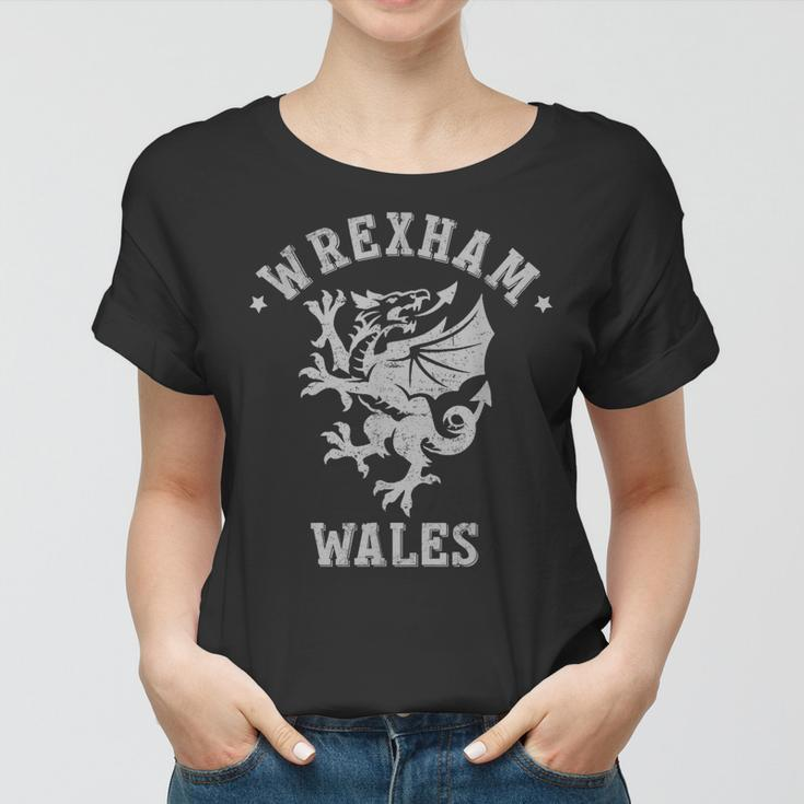 Wrexham Wales Retro Vintage V4 Women T-shirt