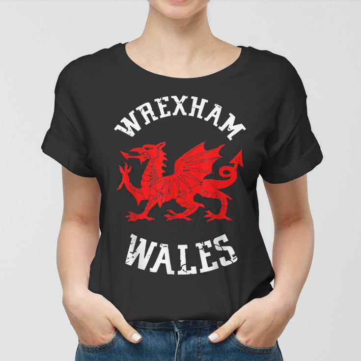 Wrexham Wales Retro Vintage V5 Women T-shirt