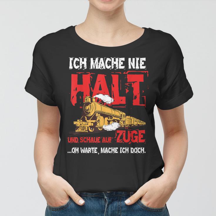 Zug Train Schaffner Bahn Mann Junge Geschenk Eisenbahn Frauen Tshirt