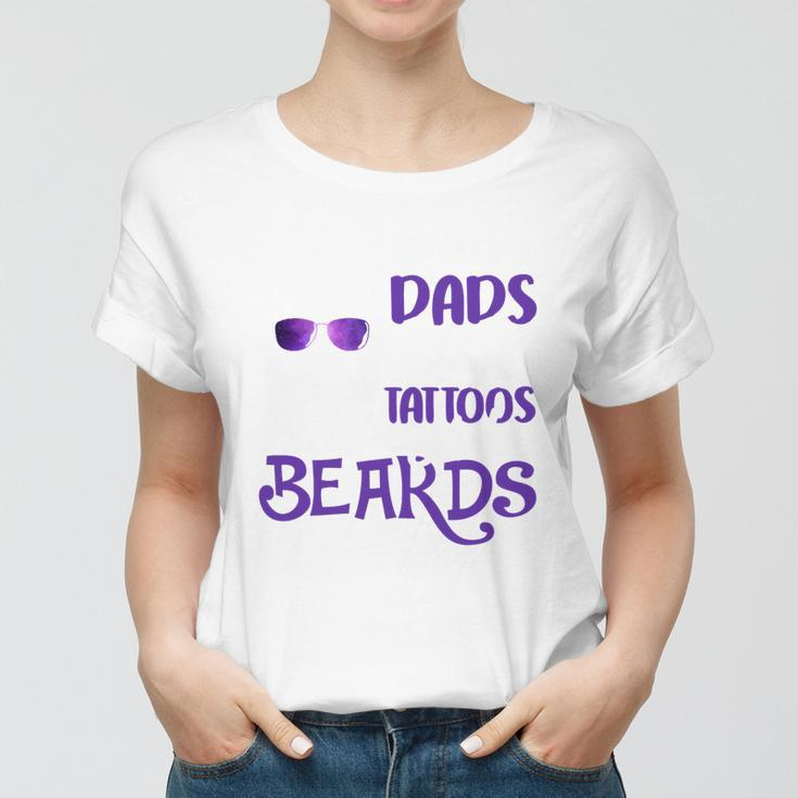 Awesome Dads Have Tattoos And Beards V2 Women T-shirt