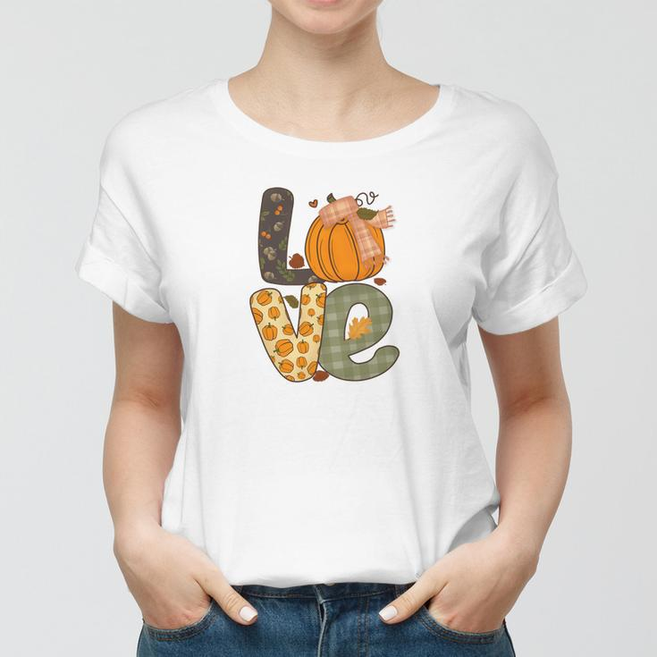 Fall Love Gift For Autumn Lovers Women T-shirt