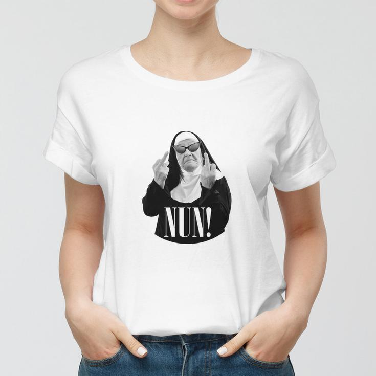 Funny FCks I Give Nun Women T-shirt