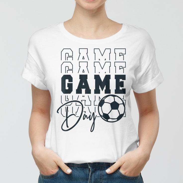 Game Day Soccer Mirror Soccer Mom Soccer Vibes Cool Women T-shirt