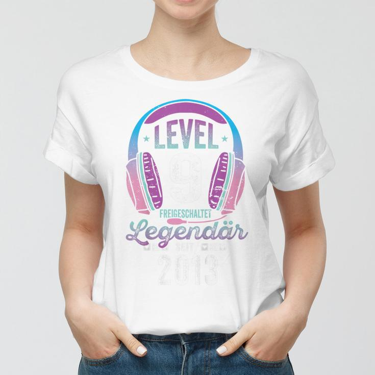 Gamer Girl Level 9 Frauen Tshirt, Geschenkidee zum 9. Geburtstag 2013