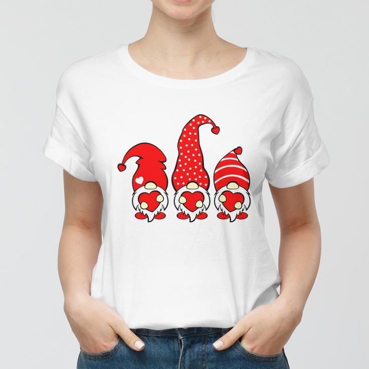 Gnomes Womens Valentines Day Women T-shirt