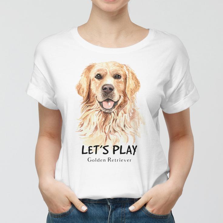 Golden Retriever Dog V2 Women T-shirt