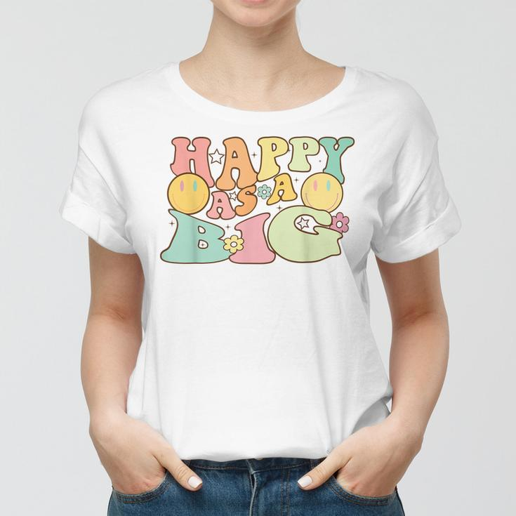 Happy As A Little Big Sorority Reveal Retro Flower HappyWomen T-shirt