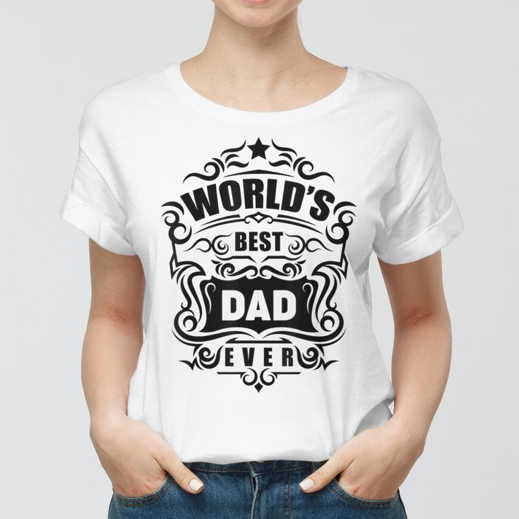 Herren Bester Vater Der Welt Papa Geschenk Geburtstag V2 Frauen Tshirt