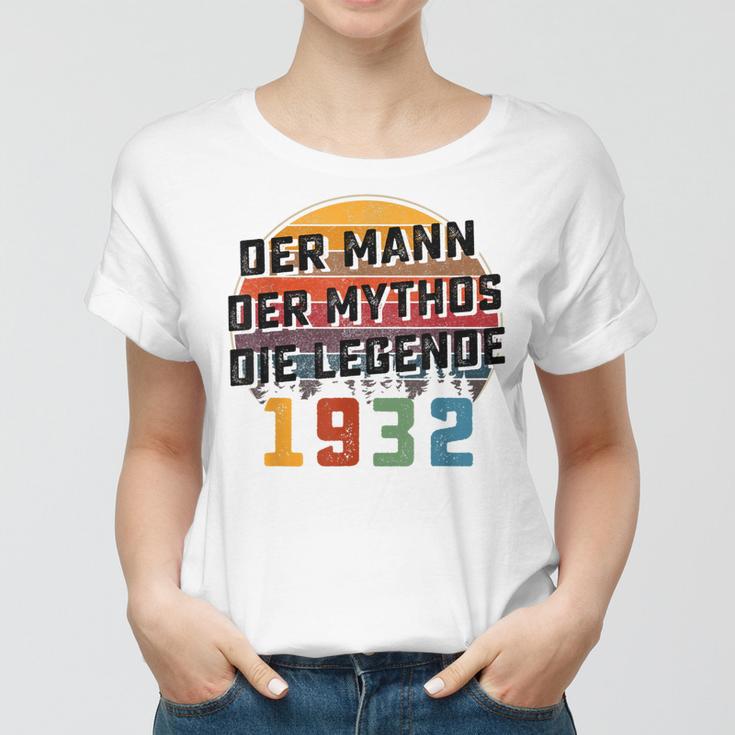 Herren Vintage Der Mann Mythos Die Legende 1932 91 Geburtstag Frauen Tshirt