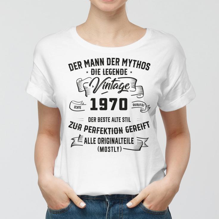 Herren Vintage Der Mann Mythos Die Legende 1970 53 Geburtstag Frauen Tshirt