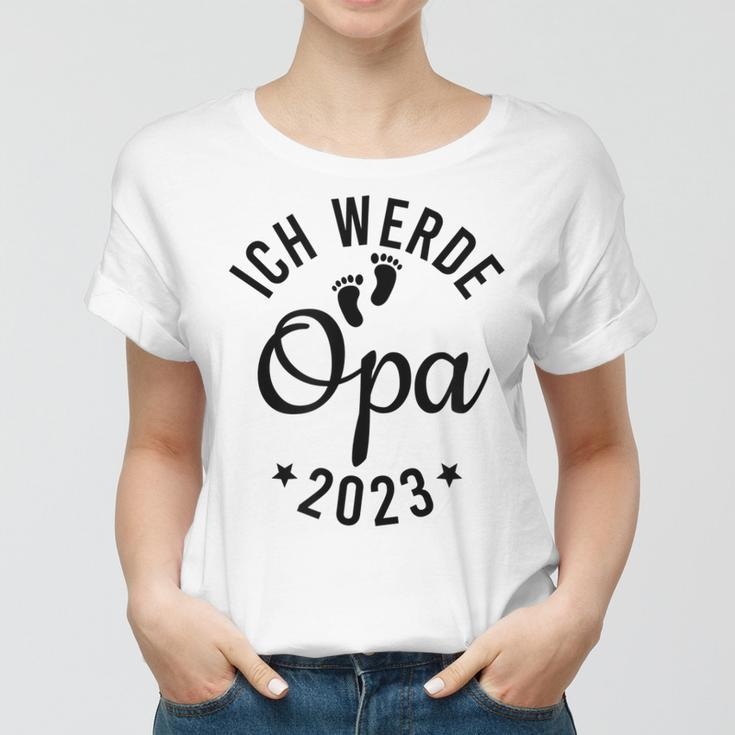 Ich werde Opa 2023 Herren Frauen Tshirt, Humorvoll für werdende Großväter