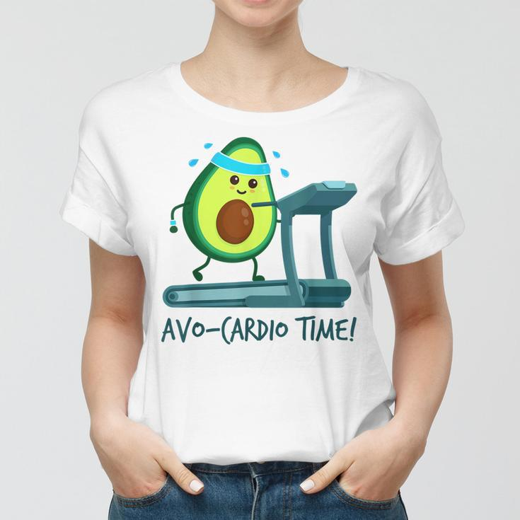 Its Avo-Cardio Time Avocardio Fitness Ernährung Avocado Frauen Tshirt