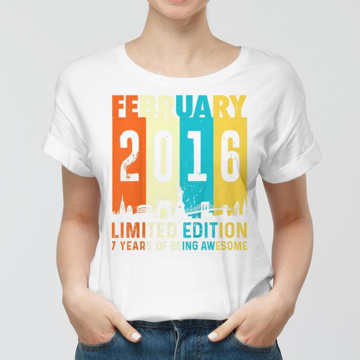 Kinder 7 Limitierte Auflage Hergestellt Im Februar 2016 7 Frauen Tshirt