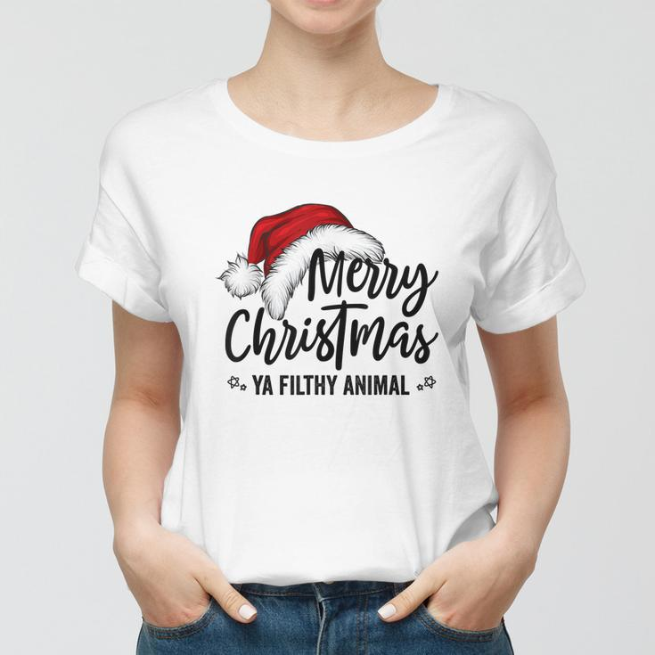 Merry Christmas Ya Filthy Animals Funny Christmas V2 Women T-shirt