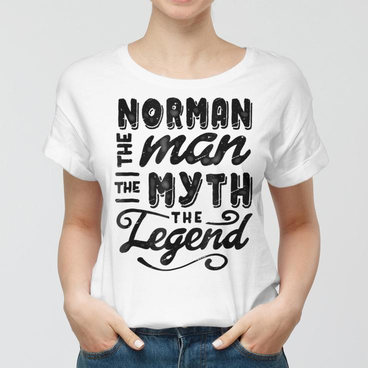 Norman The Man Myth Legend Gift Ideas Men Name Gift For Mens Women T-shirt