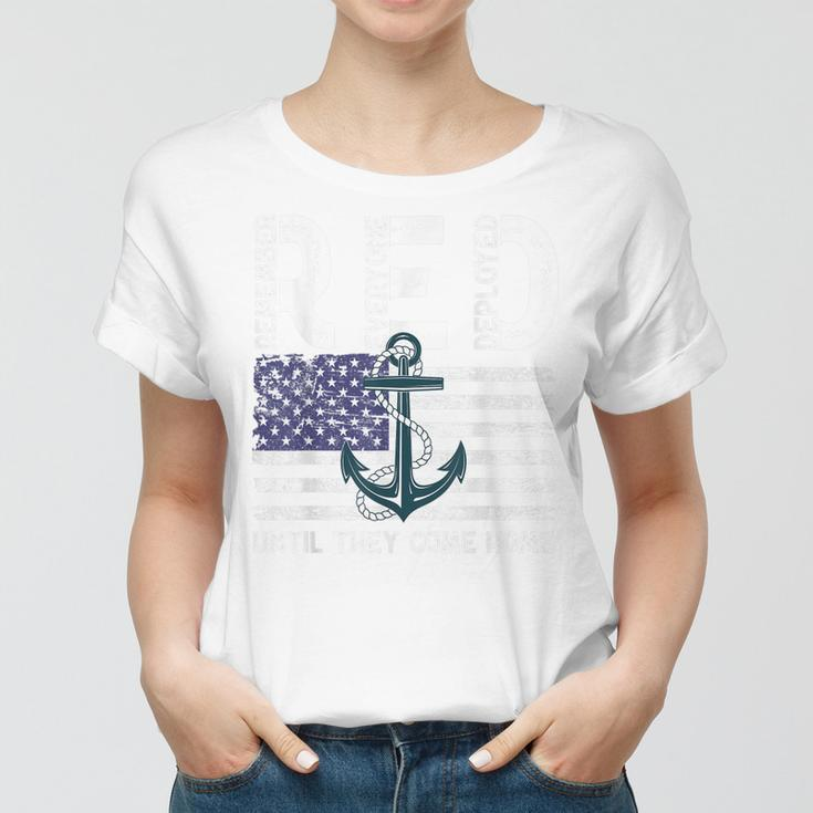 Remember Everyone Deployed Until They Come Home Navy Women T-shirt