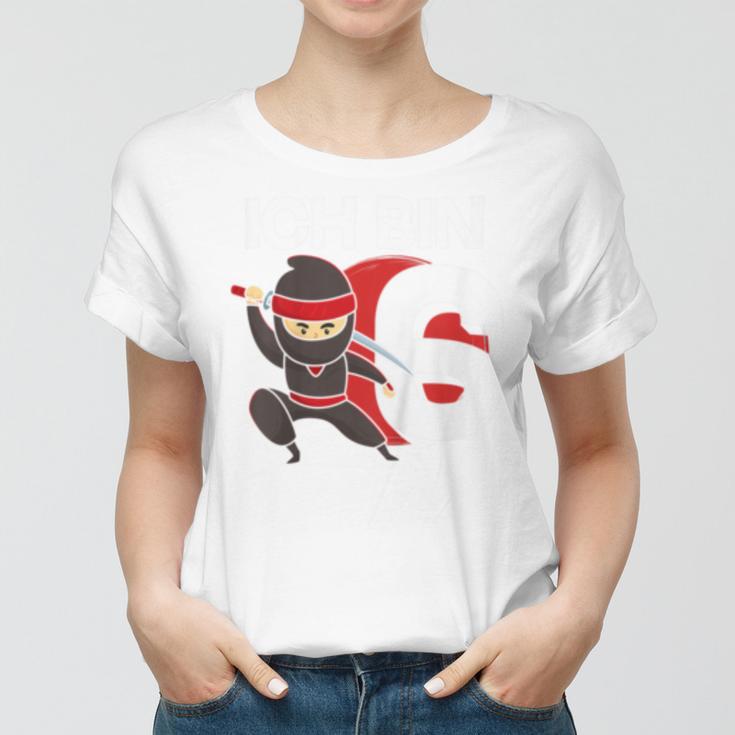 Sechster Geburtstag Ninja Frauen Tshirt für Kinder, Spaß zum Kindergeburtstag