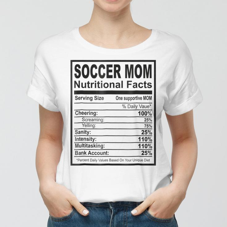 Soccer Mom Nutritional Facts Women T-shirt