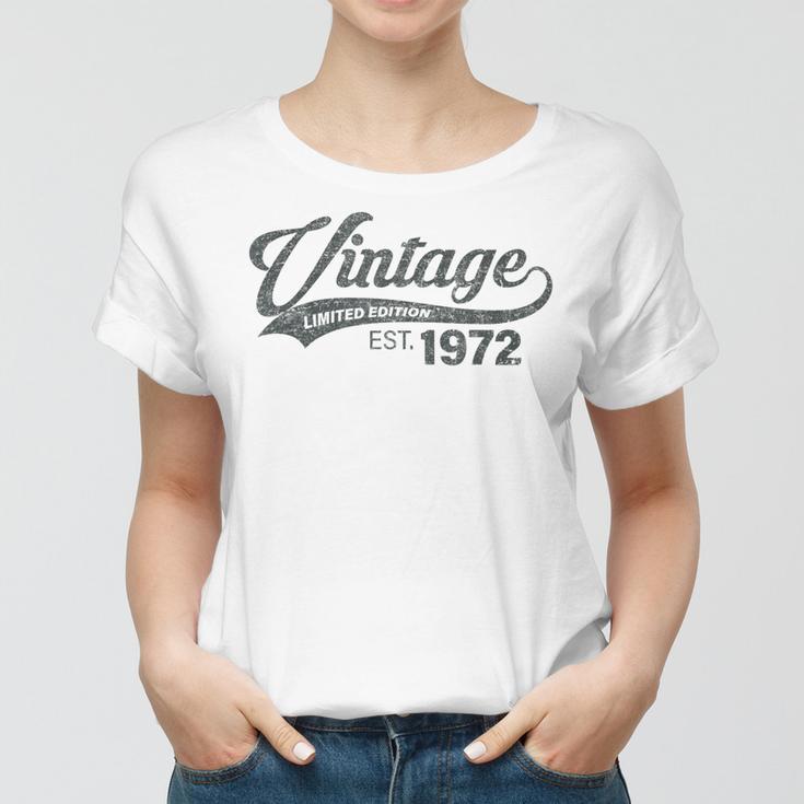 Vintage 1972 50 Jahre Geburtstag Mann Frau 50 Geburtstag Frauen Tshirt