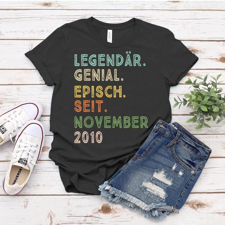 12 Geburtstag November Legendär Episch Seit 2010 Frauen Tshirt Lustige Geschenke