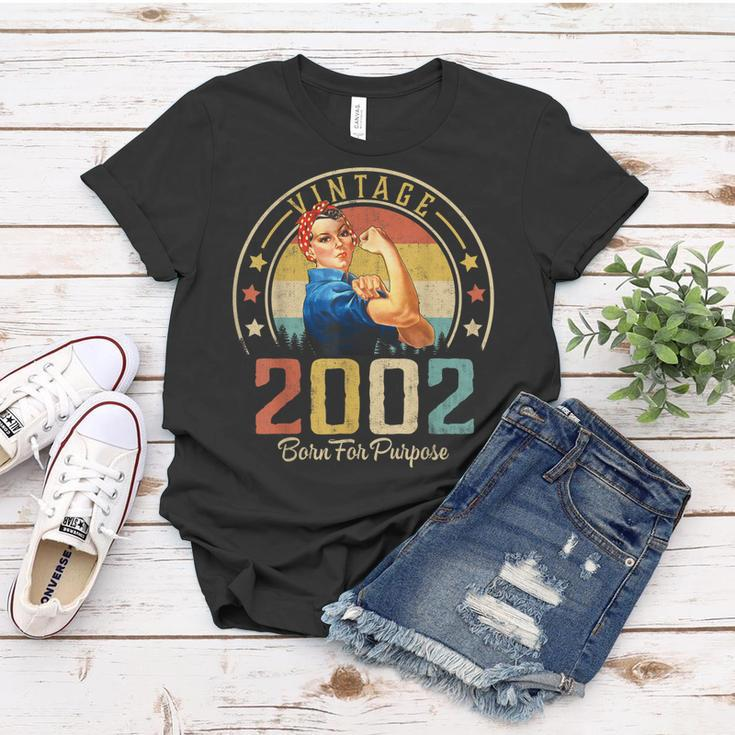 21 Years Old Birthday Gifts Vintage 2002 21St Birthday Gifts Women T-shirt Funny Gifts