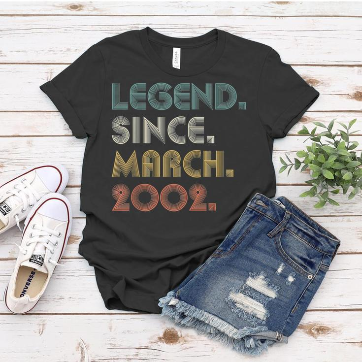 21 Years Old Legend Since March 2002 21St Birthday Gifts Women T-shirt Funny Gifts