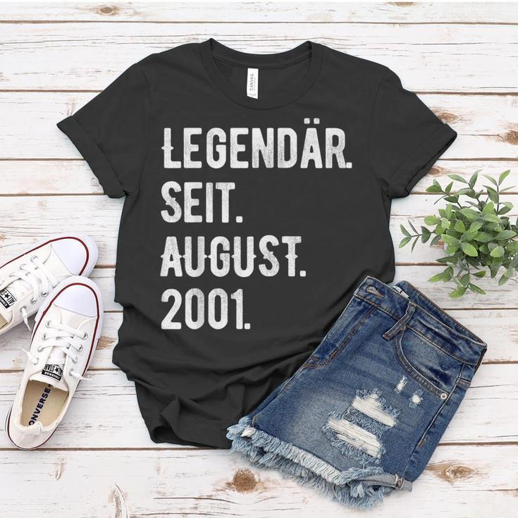 22 Geburtstag Geschenk 22 Jahre Legendär Seit August 2001 Frauen Tshirt Lustige Geschenke