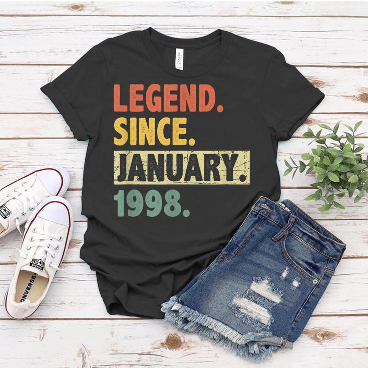 25 Geburtstag Legende Seit Januar 1998 25 Jahre Alt Frauen Tshirt Lustige Geschenke