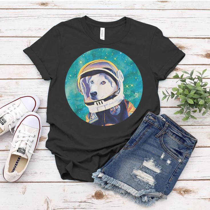 Adorable Husky Astronaut Gift For Husky Dog Lovers Mom Dads Women T-shirt Unique Gifts