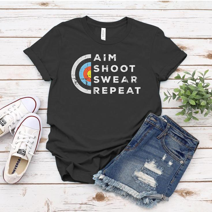 Aim Shoot Swear Repeat Archery Costume Archer Gift Archery Women T-shirt Personalized Gifts