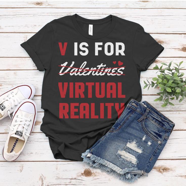 Alles Gute zum Valentinstag VR-Herz Frauen Tshirt, Liebe Tee für Paare Lustige Geschenke