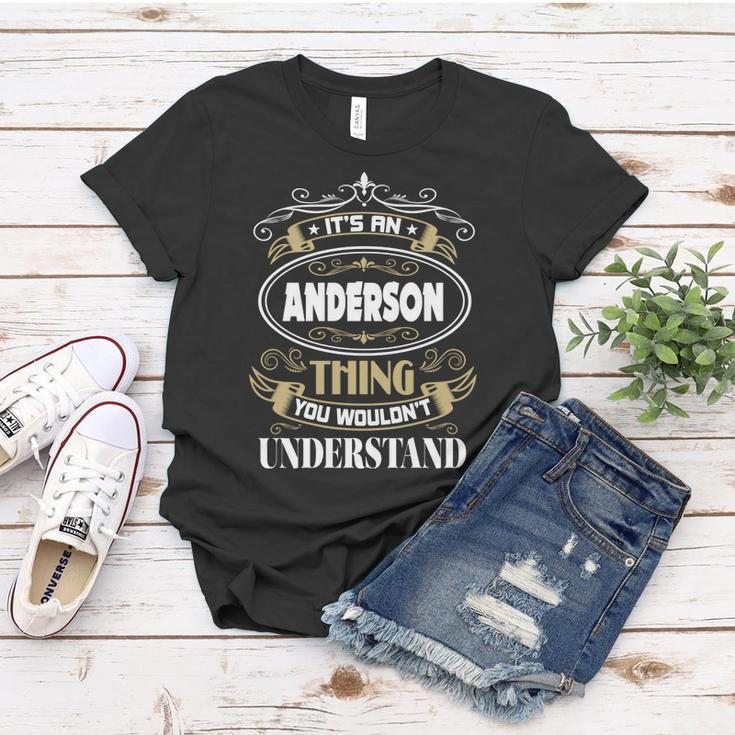 Anderson Thing You Wouldnt Understand Family Name Women T-shirt Funny Gifts
