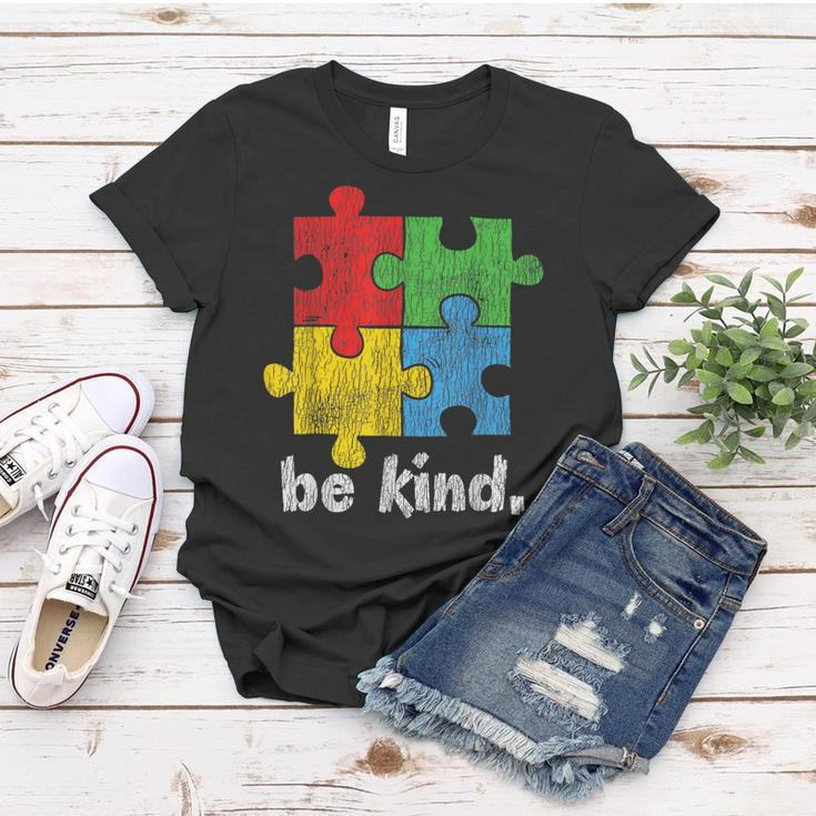 Autism Awareness Be Kind Autistic Kids Awareness Kindness Women T-shirt Unique Gifts