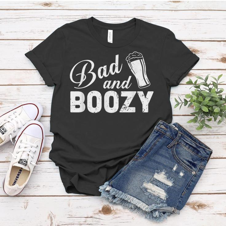 Bad And Boozy St Patricks Day Funny Shirts For Man & Women Women T-shirt Unique Gifts