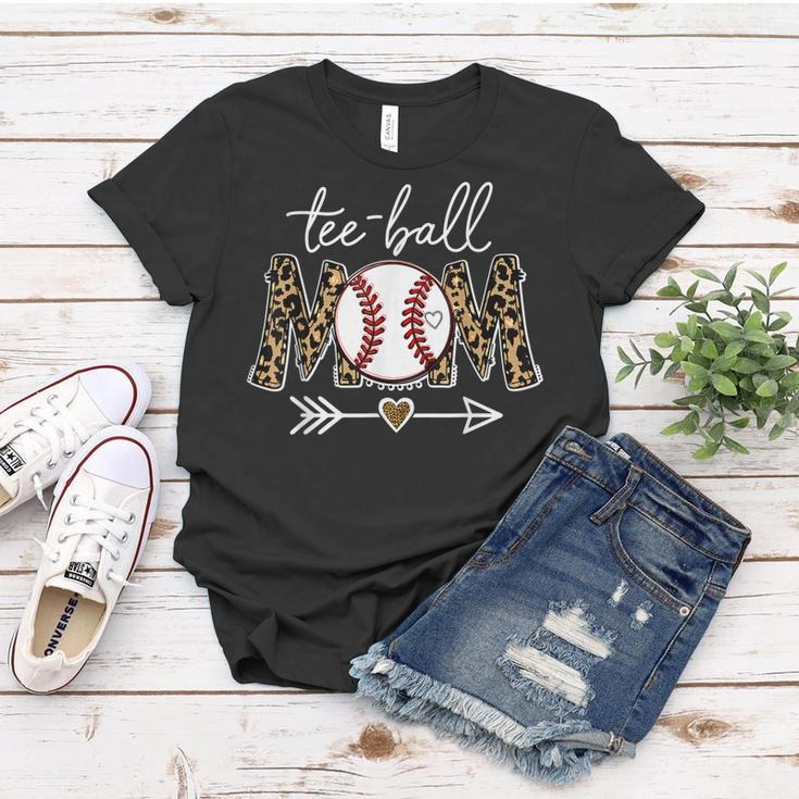 Ball Mom Leopard Funny Tball Mom Baseball Mothers Day Women T-shirt Unique Gifts