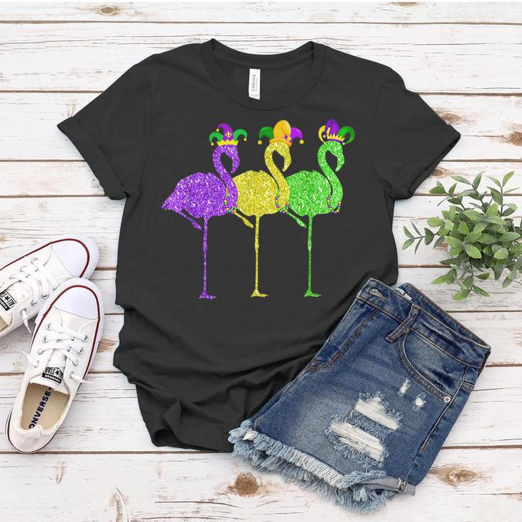 Beads Vintage Flamingo Mardi Gras Women T-shirt Funny Gifts