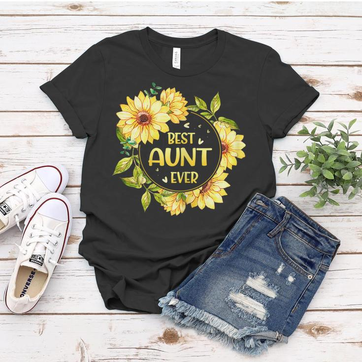 Best Aunt Ever Mothers Day Gift Aunt Sunflower Mom Gift For Womens Women T-shirt Unique Gifts