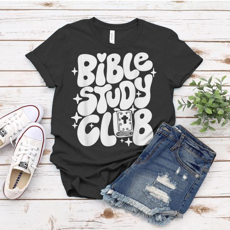 Bible Study Club Groovy Religious Christian Hippie Women T-shirt Unique Gifts