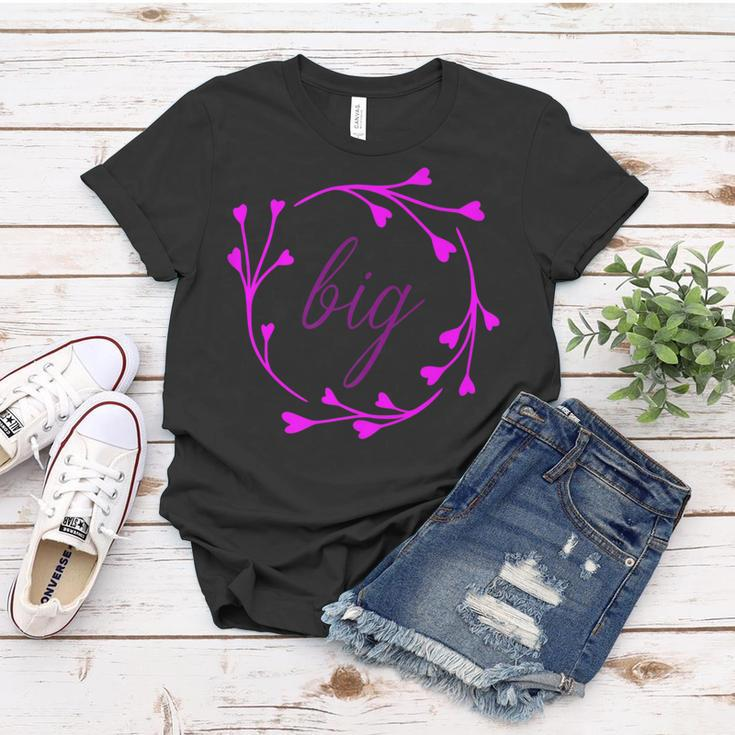 Big Sis Little Sister Sorority Family Reveal Women T-shirt Unique Gifts
