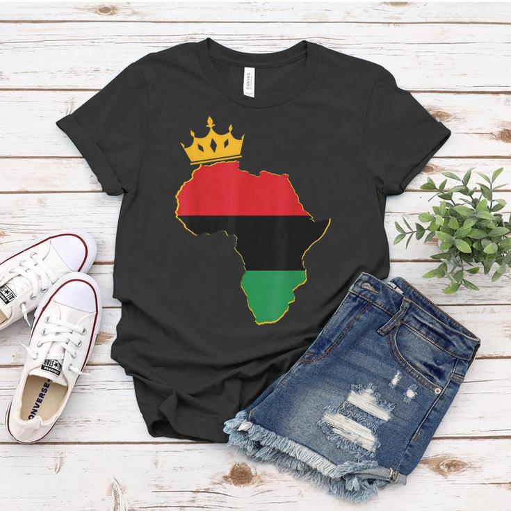 Black King Queen Couple Matching African American Valentine Women T-shirt Funny Gifts