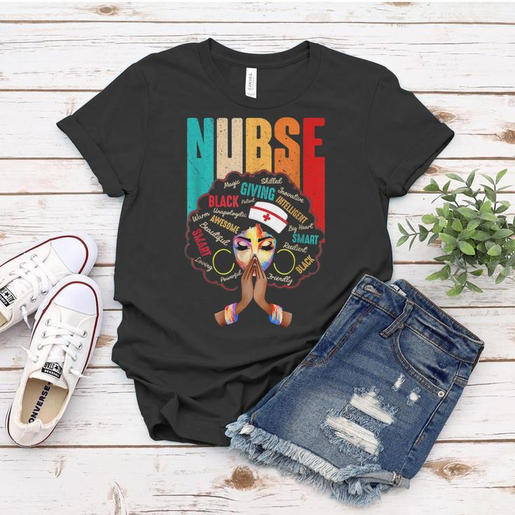 Black Strong Nurse Afro Love Melanin African American Women V3 Women T-shirt Funny Gifts