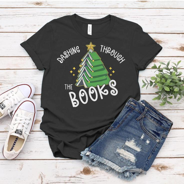 Book Lover Christmas Tree Holiday Reading  Love To Read  Women T-shirt Personalized Gifts