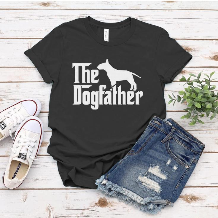 Bull Terrier The Dogfather Bull Terrier Dad Papa Father V2 Women T-shirt Unique Gifts