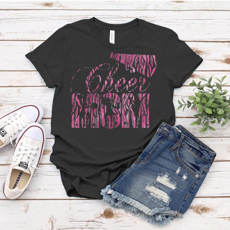 Cheer Mom Cheerleader Daughter Pink Black Tiger Women T-shirt Funny Gifts