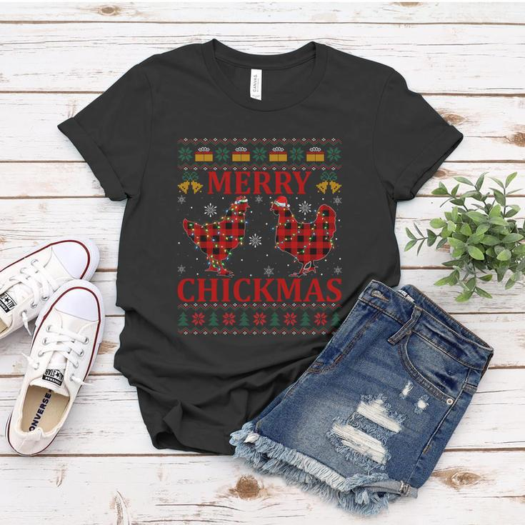 Chicken Lover Merry Chickmas Ugly Chicken Christmas Pajama Gift Women T-shirt Unique Gifts