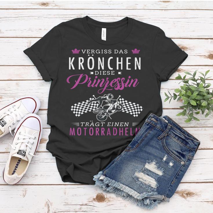 Coole Motorradfahrerin Frauen Tshirt, Heiße Bikerin Spruch für Damen Lustige Geschenke