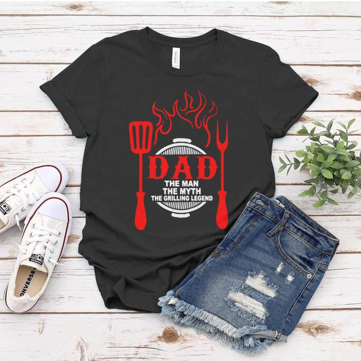 Dad The Man The Myth The Grilling Legend Women T-shirt Unique Gifts