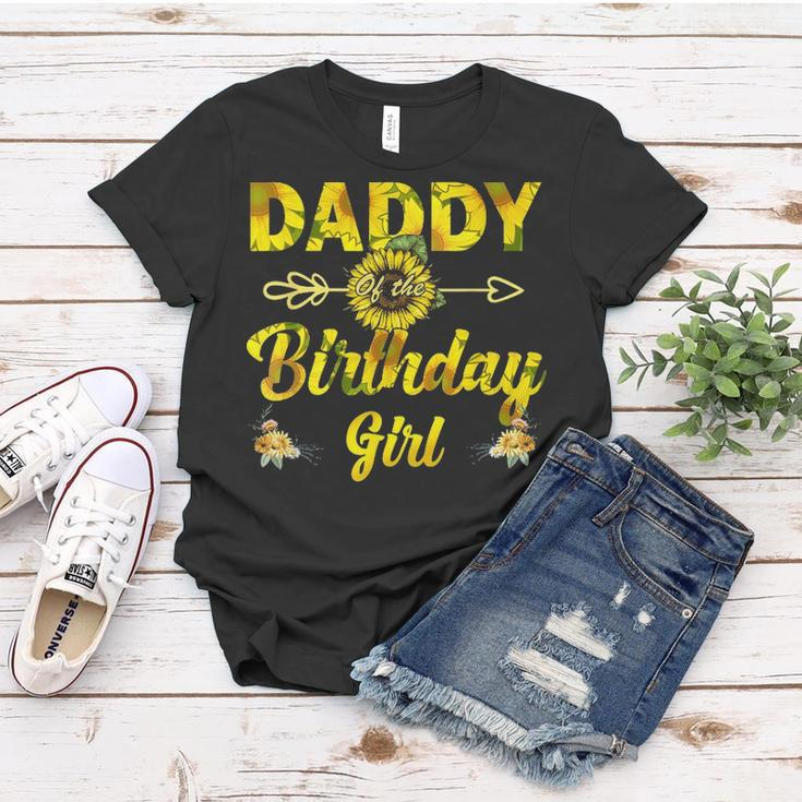Daddy Of The Birthday Girl Daddy Sunflower Gifts Women T-shirt Funny Gifts