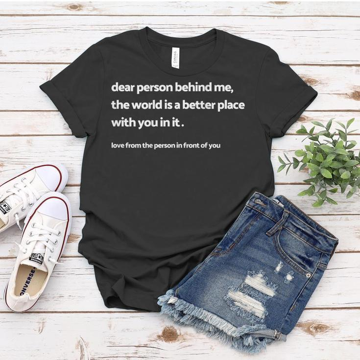 Dear Person Behind Me Mental Health Day 2023 Be Kind Women T-shirt Unique Gifts