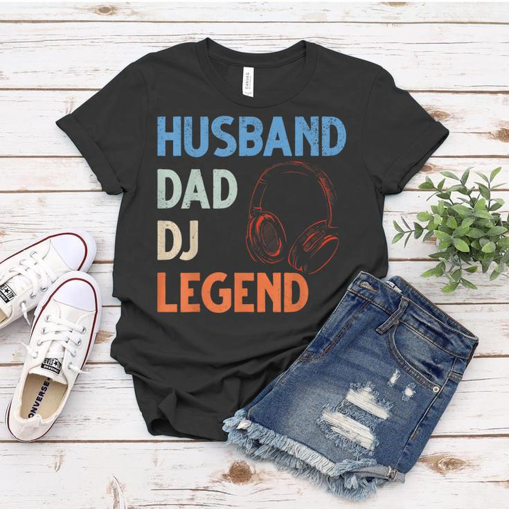Discjockey Dads Ehemann Dad Dj Legend Dj Dads Dj Legend Dad Frauen Tshirt Lustige Geschenke